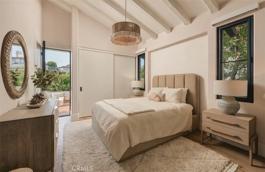 16 Pelican Point, Newport Coast, CA 92657 Secondary bedroom with balcony.