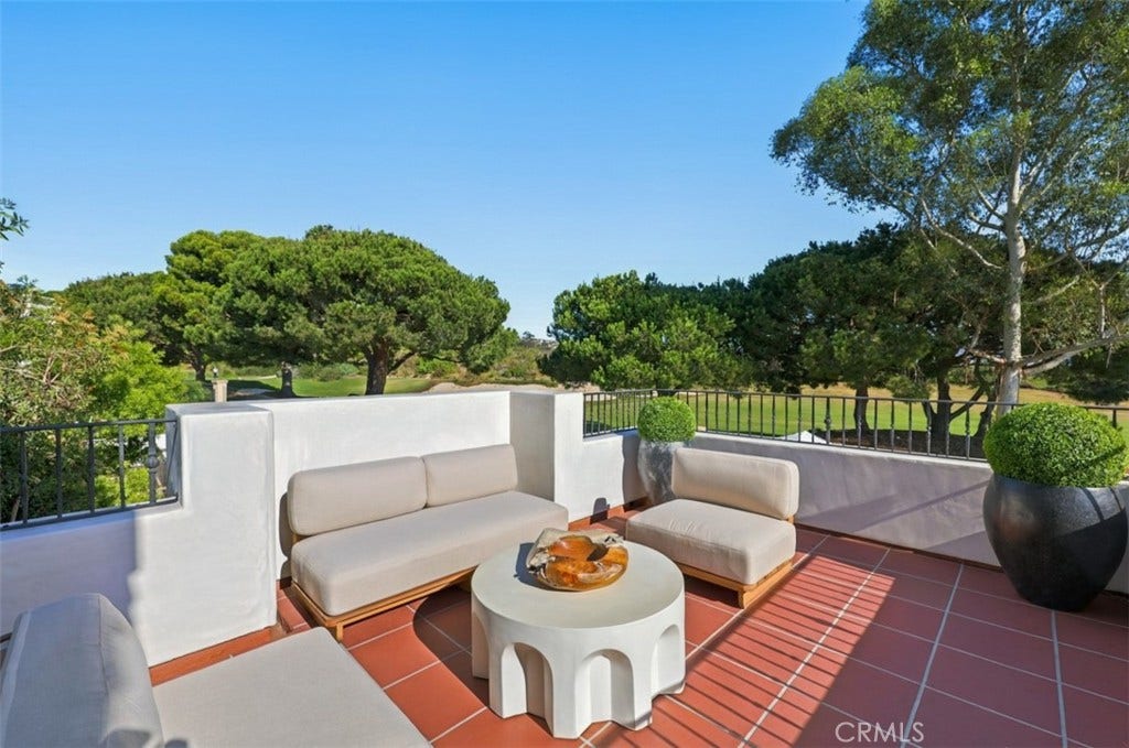16 Pelican Point, Newport Coast, CA 92657 One of two private decks off the primary.
