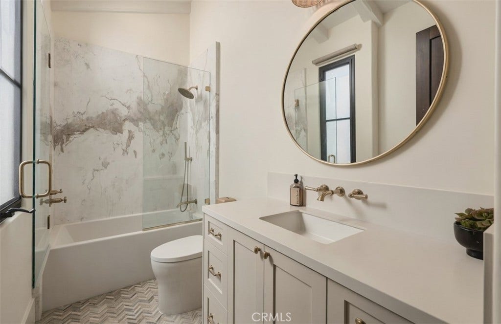 16 Pelican Point, Newport Coast, CA 92657 Each secondary bathroom boasts its own unique designer flare.