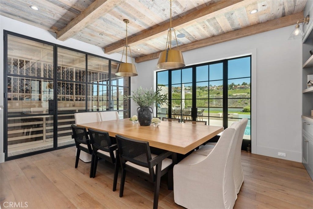 1030 Sandcastle Drive, Corona Del Mar, CA 92625 Dining Room + Wine Cellar
