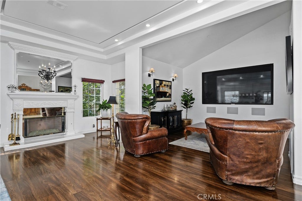 14 Marana, San Clemente, CA 92673 The living room is anchored by a beautiful fireplace,