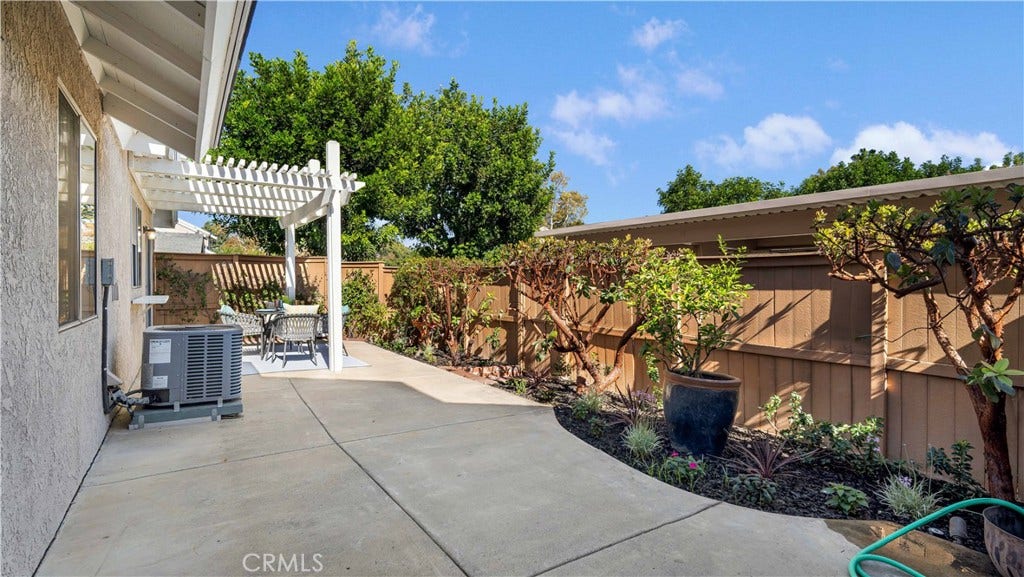 Large patio, waiting for you to add your details! Outdoor kitchen anyone?