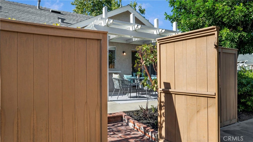 Steps away, exit the yard and see your 2 parking spots...