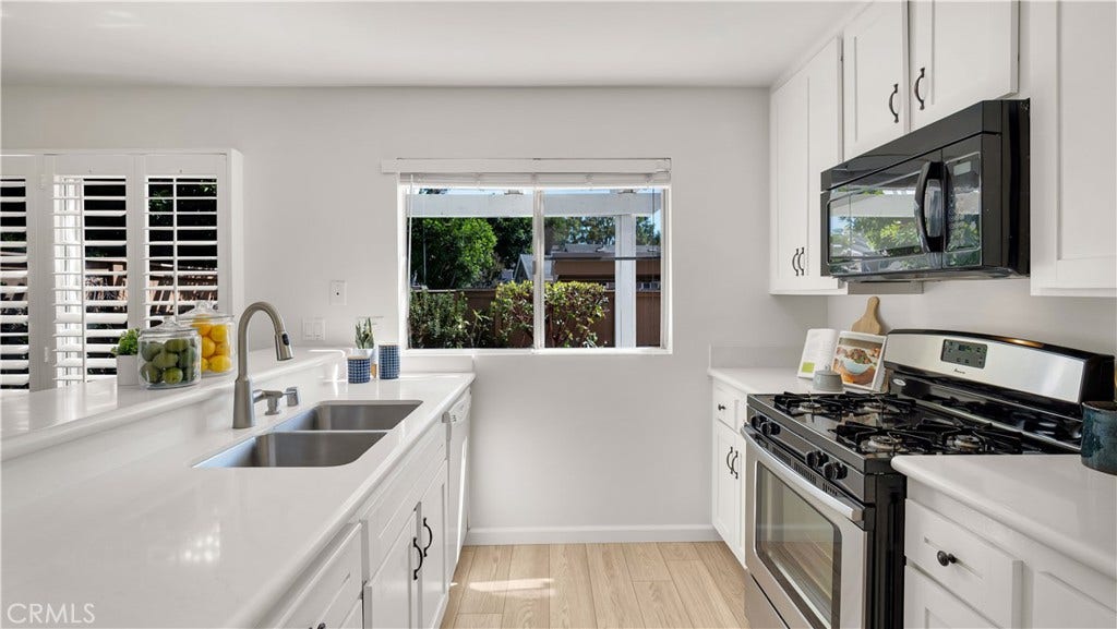 The remodeled kitchen makes you want to cook...