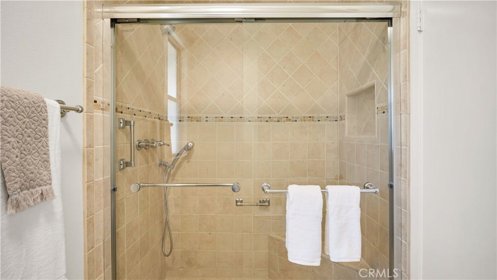 Remodeled walk-in shower