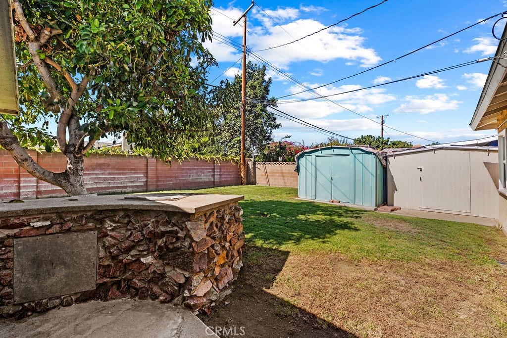13191 Lewis, Garden Grove, CA 92843 Built In Charcoal Barbeque