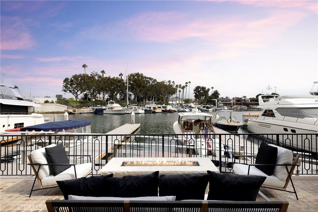 75-foot private dock, one of four in this location.