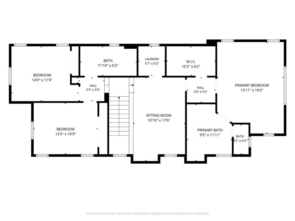 28242 Camino Del Rio, San Juan Capistrano, CA 92675 Second level floor plan featuring the primary suite, two additional bedrooms, sitting room, laundry room, and bathrooms with room dimensions.