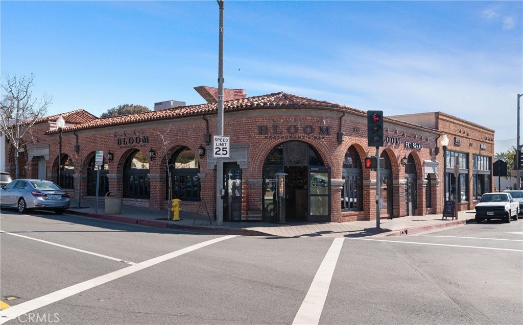 28242 Camino Del Rio, San Juan Capistrano, CA 92675 Historic downtown San Juan Capistrano featuring local dining and distinctive brick architecture.