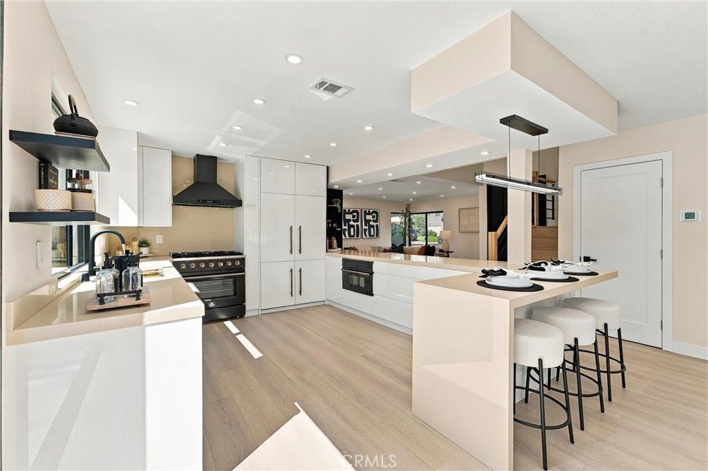 24396 Calle Pequeno, Lake Forest, CA 92630 High-end designer kitchen with a panel-ready refrigerator