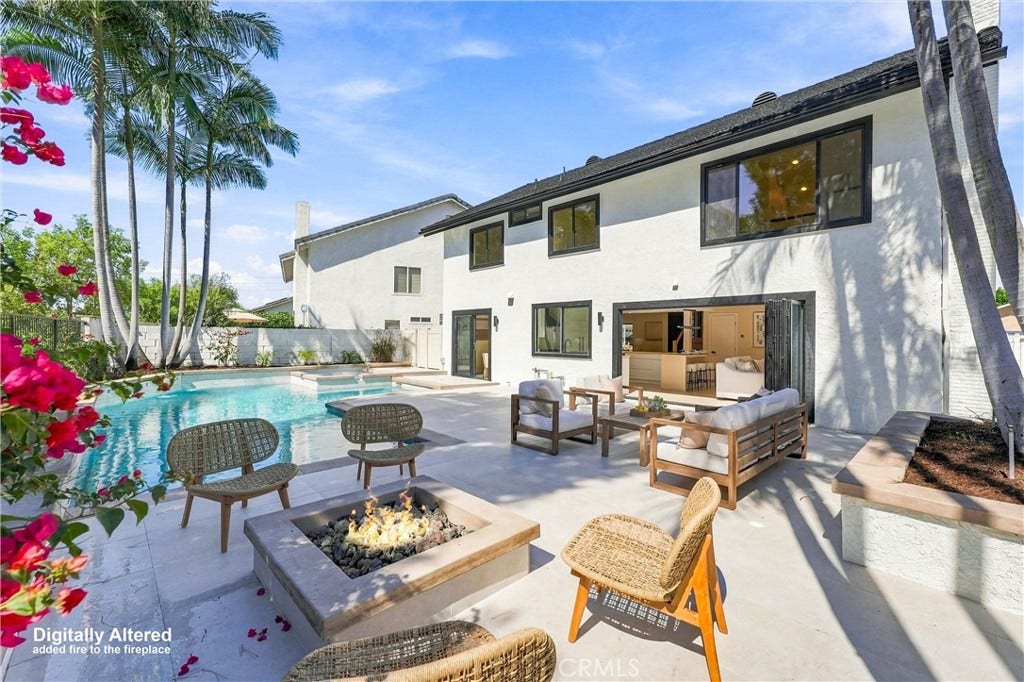 24396 Calle Pequeno, Lake Forest, CA 92630 Resort style backyard with upgraded pool and spa