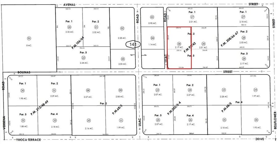 Property photo for 0 Bolinas, Oak Hills, CA