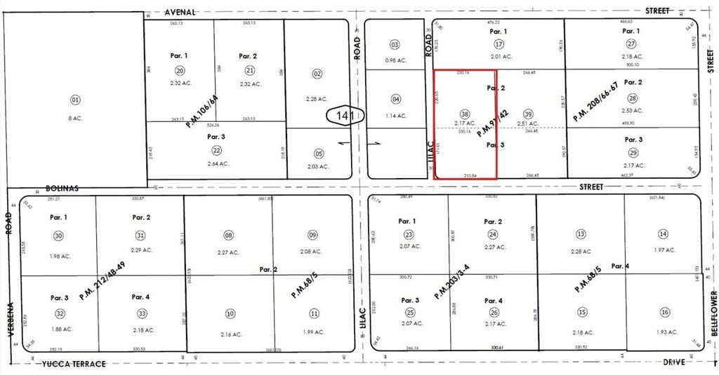 0 Bolinas, Oak Hills, CA 92344 New Map Layout per County of San Bernardino
