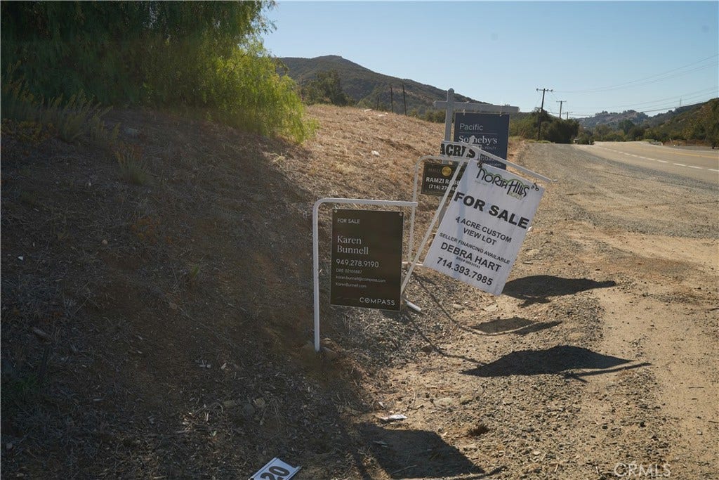 16 Williams Canyon, Silverado, CA 92676 These signs are on Santiago canyon at the turn in marker