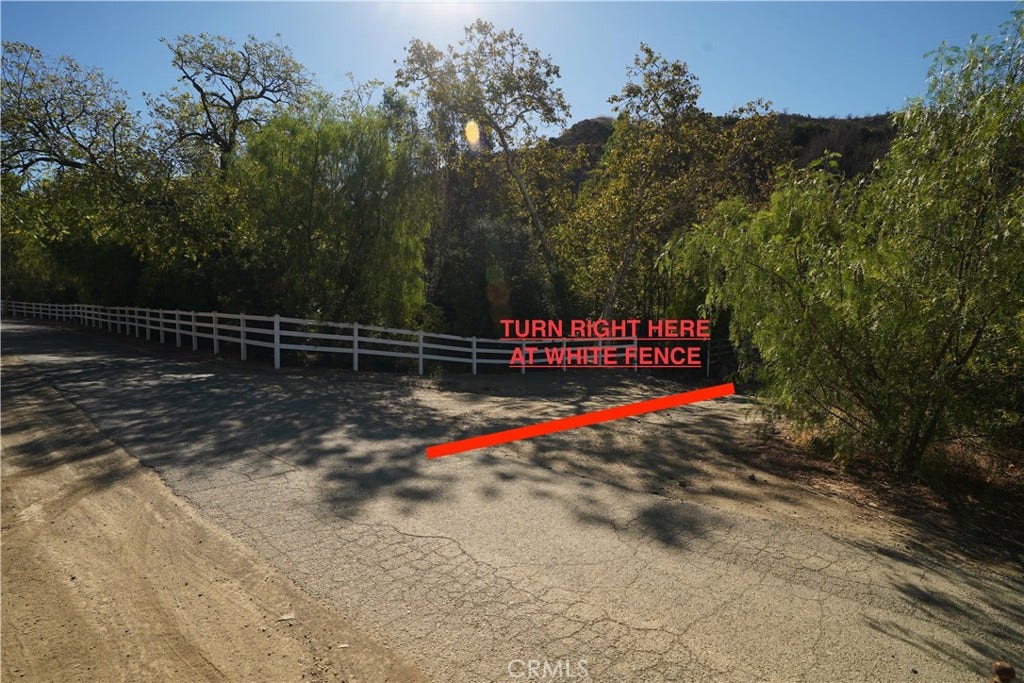 16 Williams Canyon, Silverado, CA 92676 Turn here