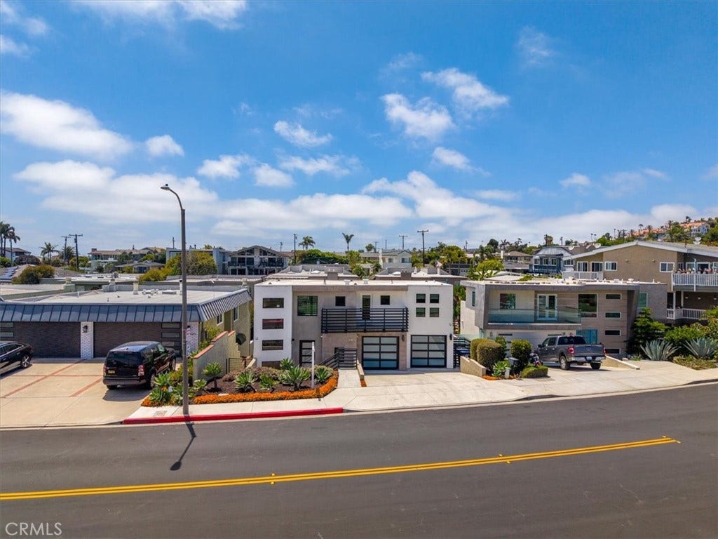 Street view of the neighborhood with coastal views.