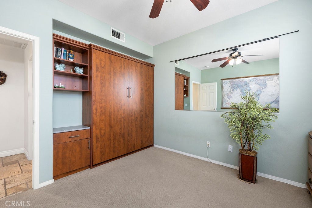 135 Custer Circle, Corona, CA 92881 Downstairs Bedroom with Murphy Bed