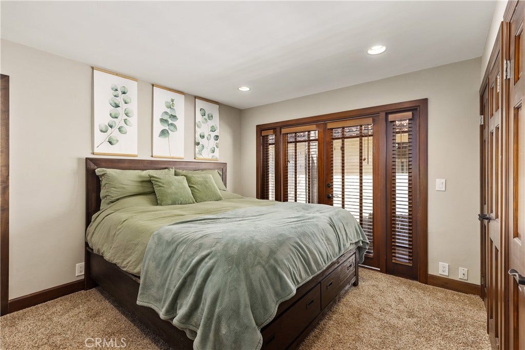One of 2 bedrooms