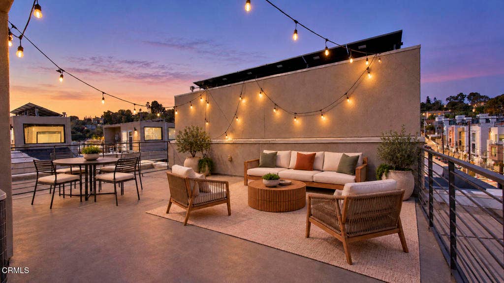 2172 Clifford Street, Los Angeles, CA 90026 28. roof top patio_IMG_0443 1_staged_twi