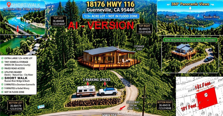 Property photo for 18176 HWY 116, Guerneville, CA