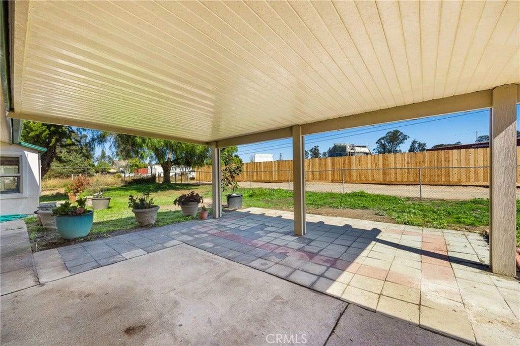 patio on main home