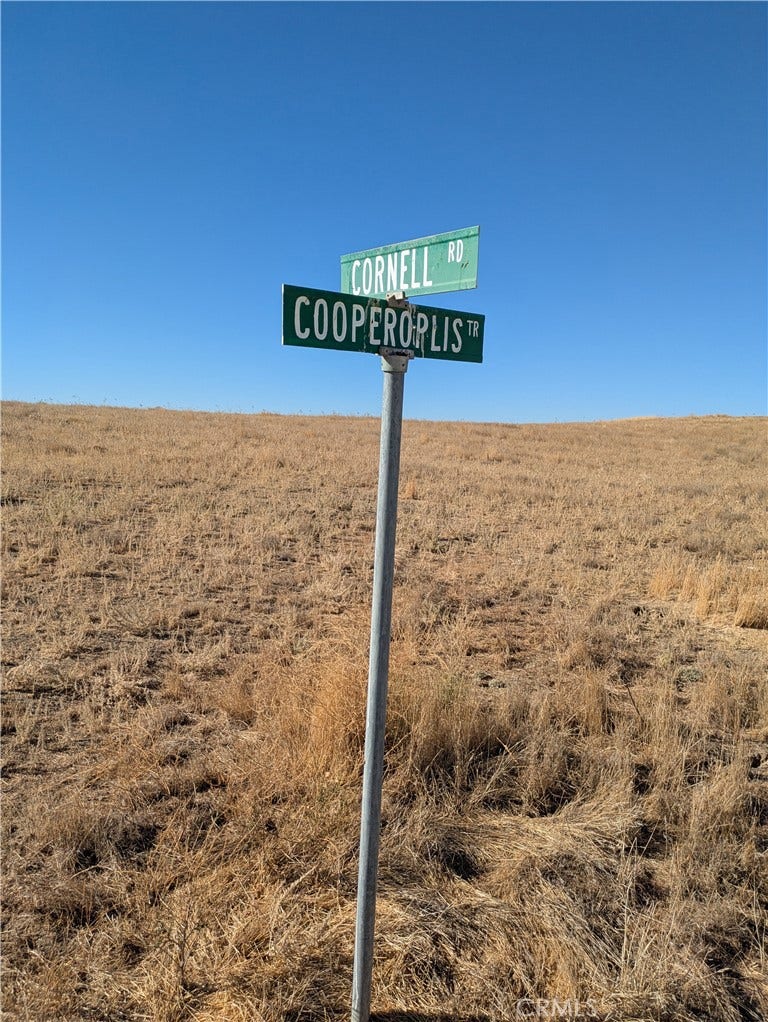 Property photo for 0 Cornell RD, California Valley, CA