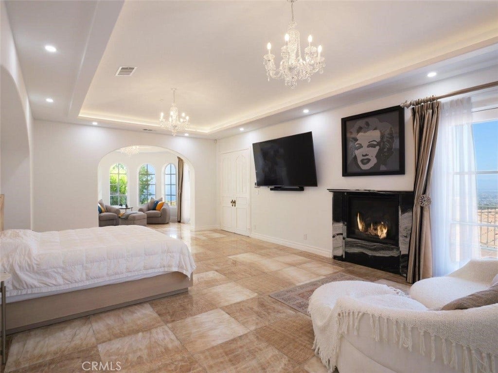 Primary Bedroom with Fireplace