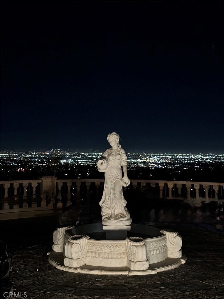 Fountain Looking Out to Night View