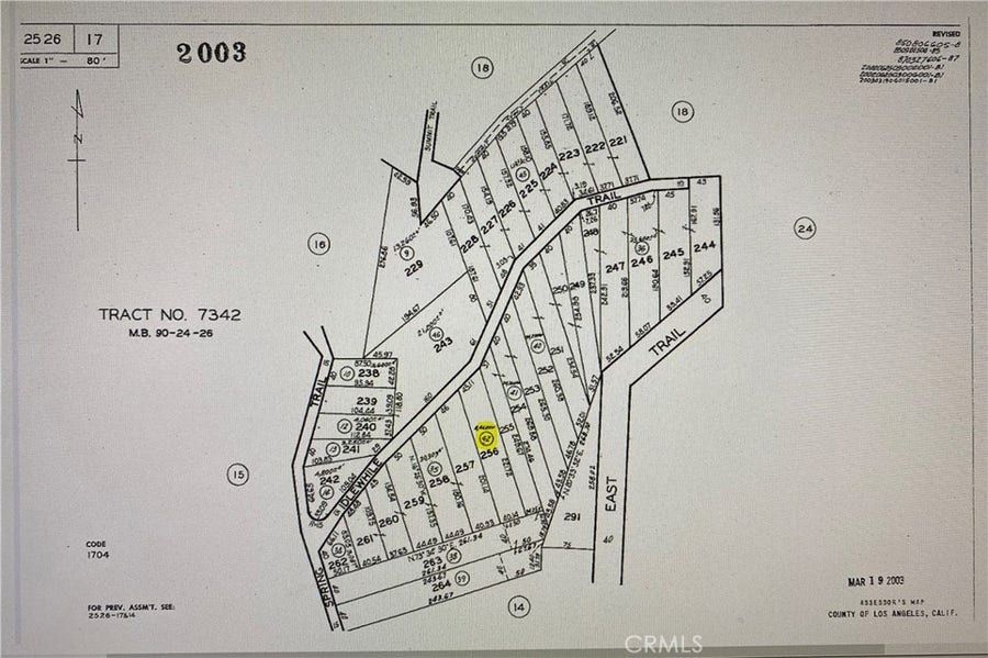 Property photo for 0 Spring Trail, Sylmar, CA