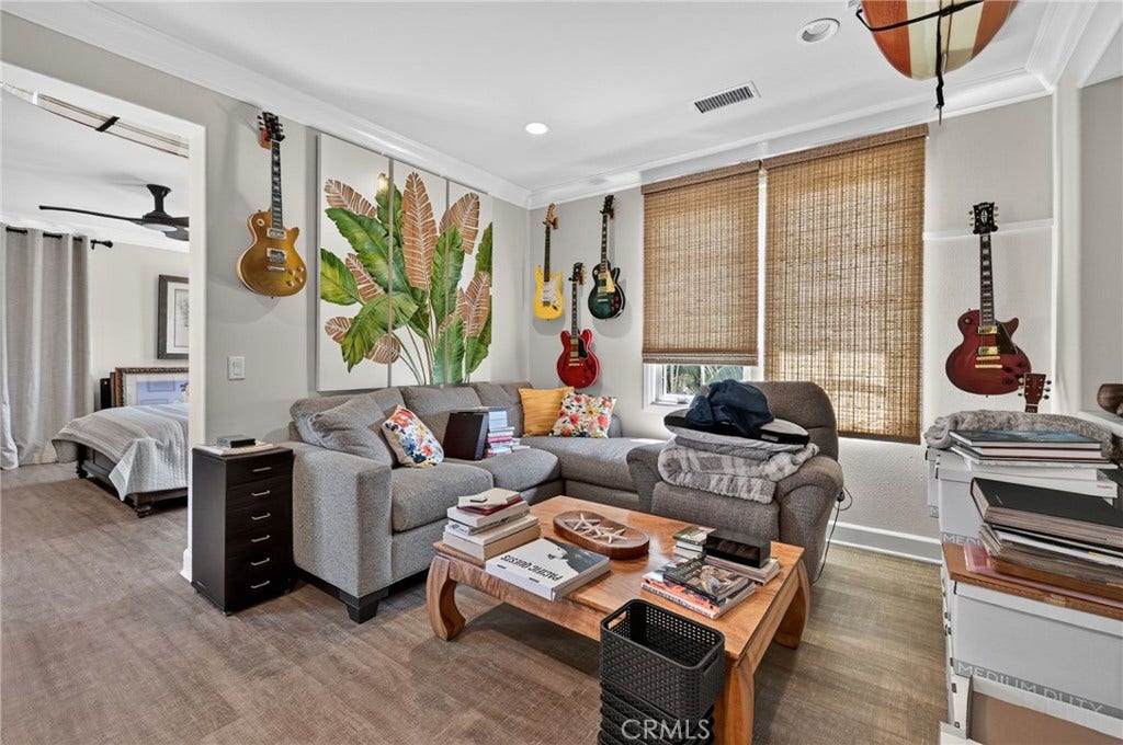 Primary retreat with built-ins