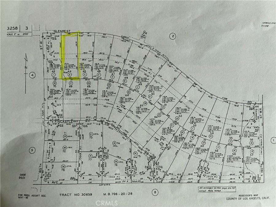 Property photo for 0 Glenrest, Fairmont, CA