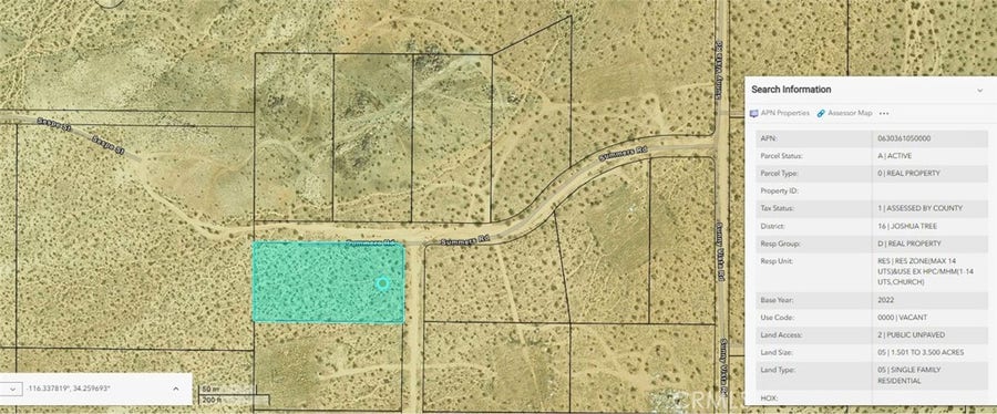Property photo for 60731 Summers, Landers, CA