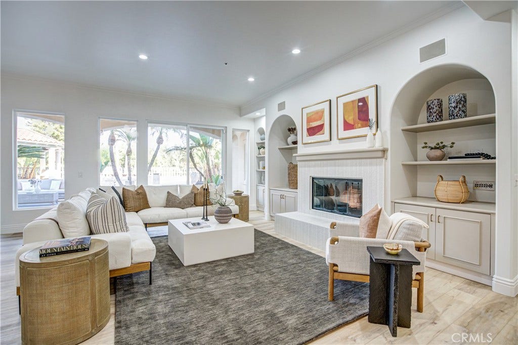 Remodeled fireplace