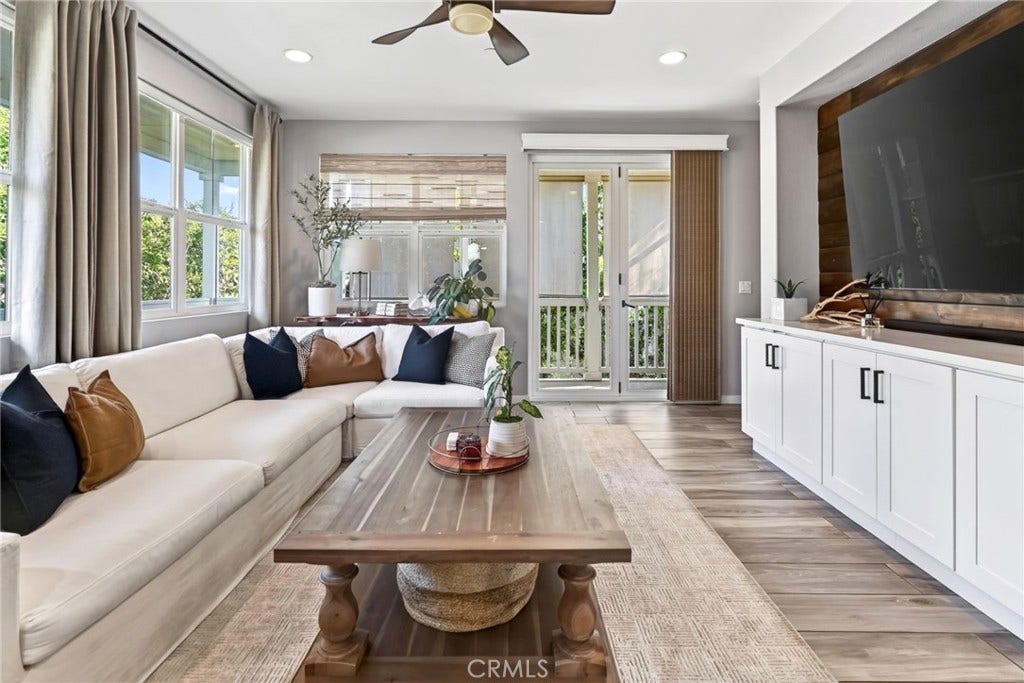 14 Marisol, Rancho Mission Viejo, CA 92694 View of the family room and entrance to the outdoor wraparound porch.