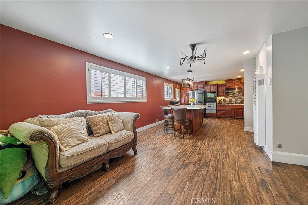 656 Sandy Hook, La Puente, CA 91744 Looking into kitchen from living room...
