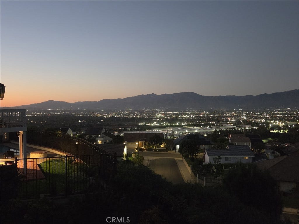 11739 Rancho Verde Drive, Whittier, CA 90601 City Lights View from Balcony Deck