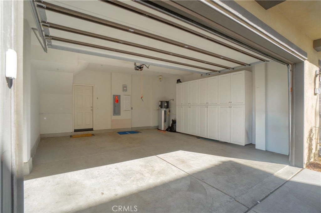 Attached two-car garage