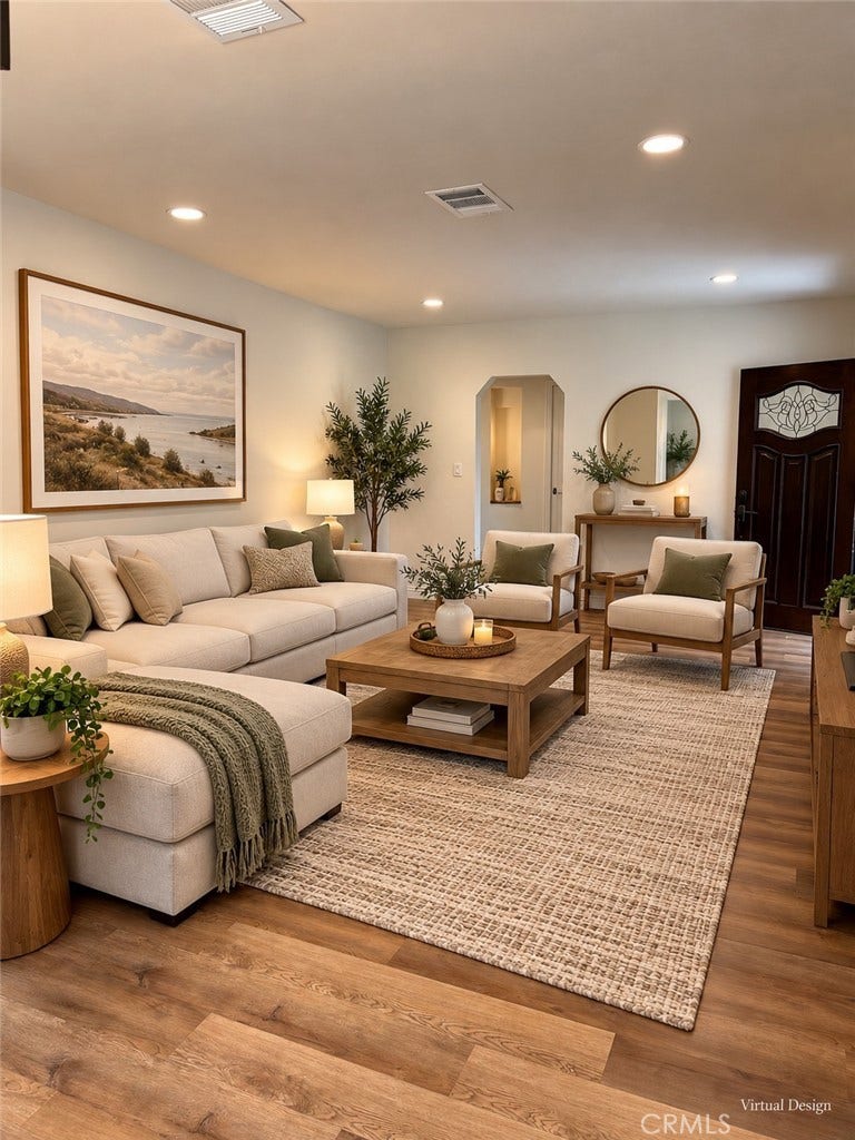 Living Room - V Staged