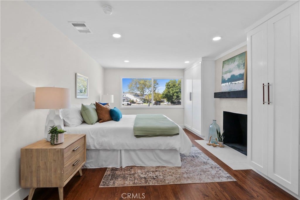 22910 Cabrillo Avenue, Torrance, CA 90501 Primary Bedroom w/ decorative fireplace