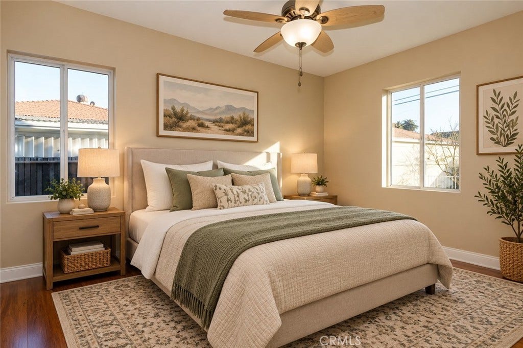 14766 Zastrow, Bellflower, CA 90706 Staged bedroom