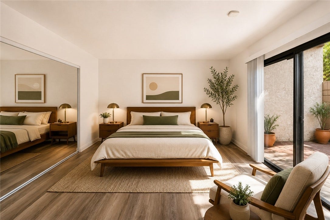 1315 Massachusetts Avenue, #103, Riverside, CA 92507 Master Bedroom - AI Enhanced
