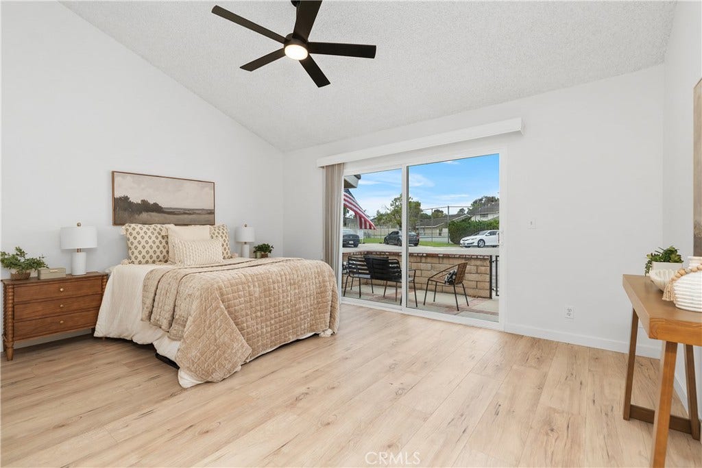 5171 Blackpool Road, Westminster, CA 92683 Primary bedroom with small patio