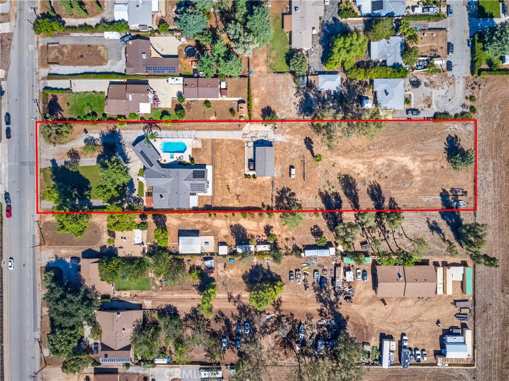 963 Bryant, Calimesa, CA 92320 Birds eye lot outline