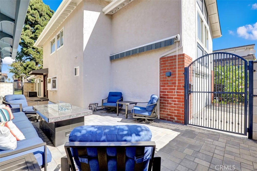 5021 Apollo Circle, Los Alamitos, CA 90720 Price Includes lovely outdoor furniture and fire table that have canvas covers