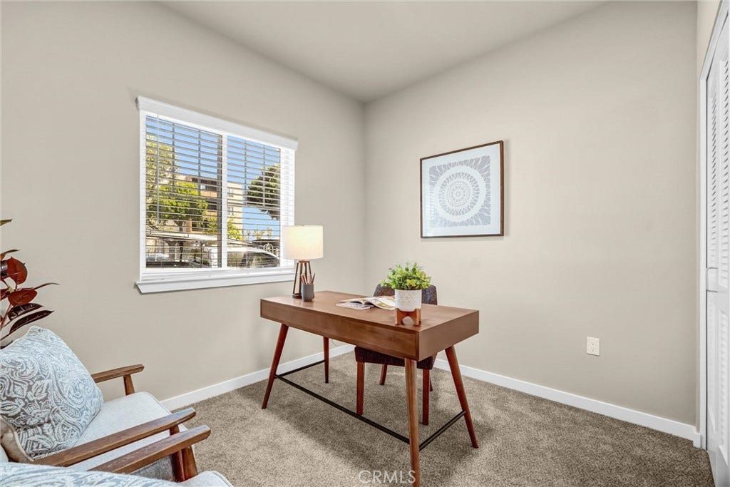 model home-downstairs bedroom shown as office