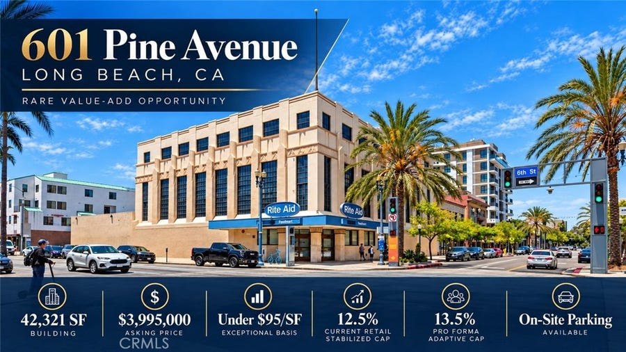 Property photo for 601 Pine Avenue, Long Beach, CA
