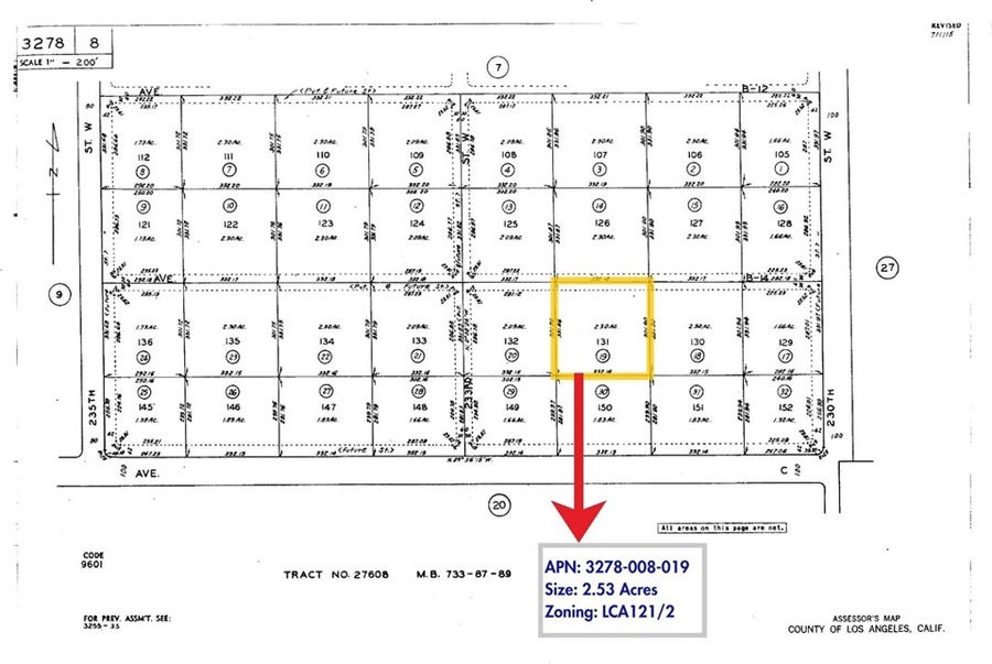 Property photo for 780819 AVE B14 DRT VIC 232 STW, Fairmont, CA