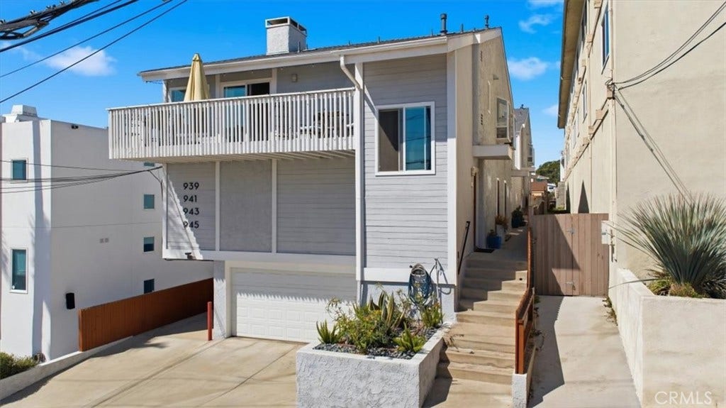 front of property; 4 units