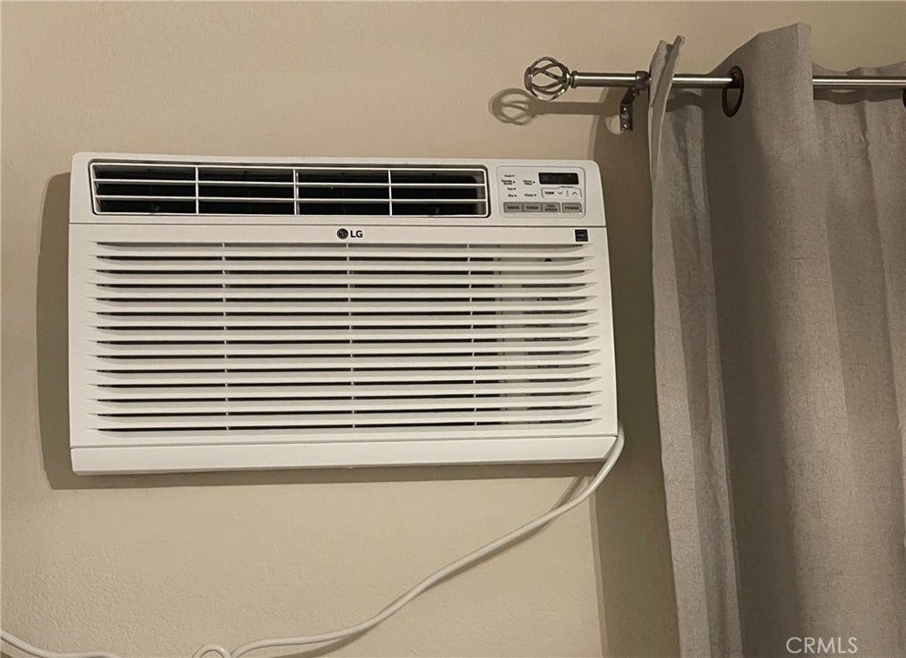 Wall A/C in both bedrooms