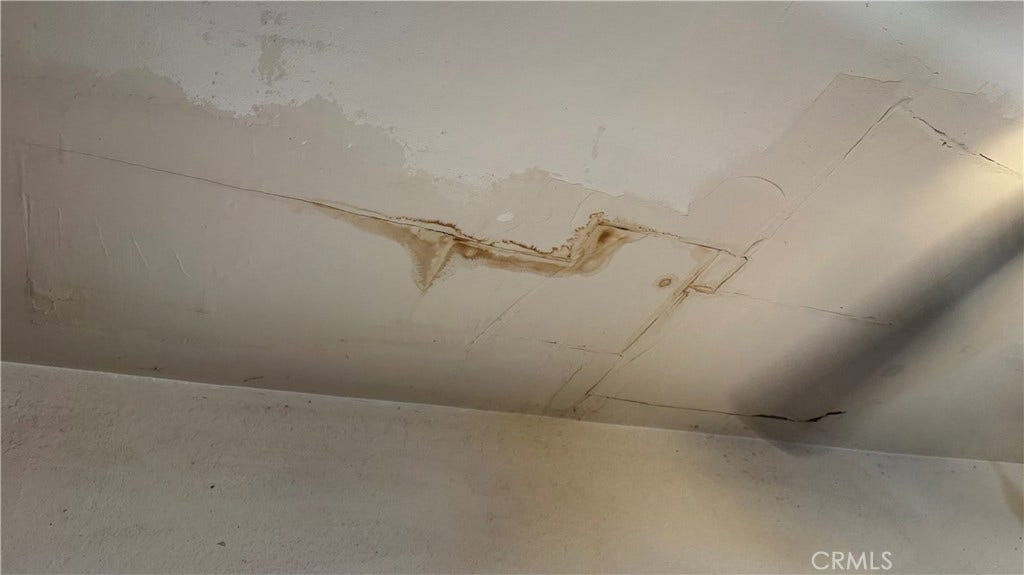 Patch from restroom leak